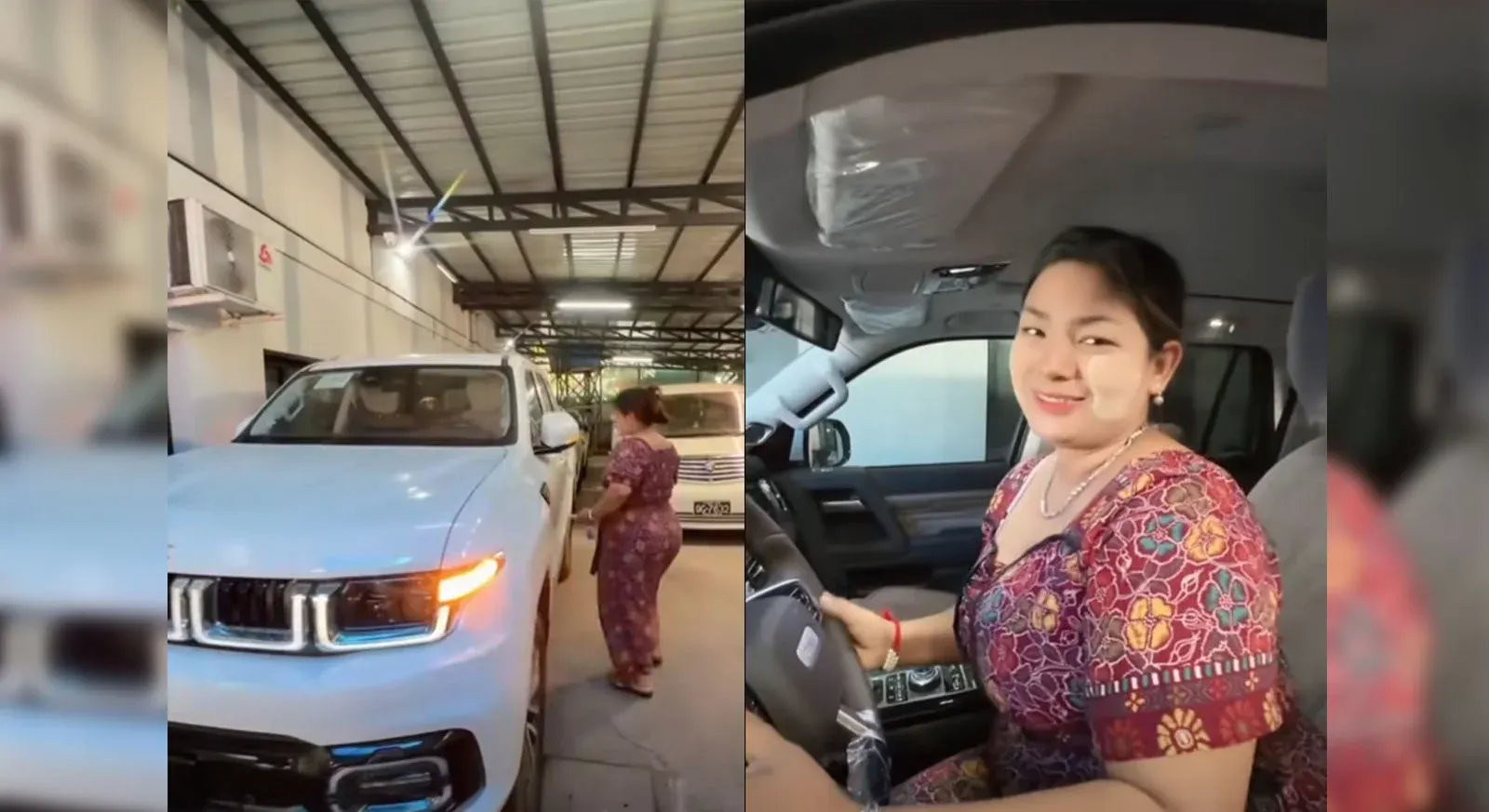 He bought a good car because he became famous and the economy was stable