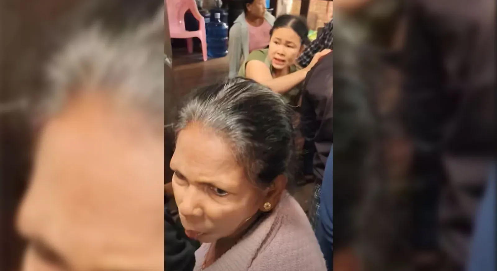 It happened at 11 o'clock in the morning in Ba An city market because everyone helped