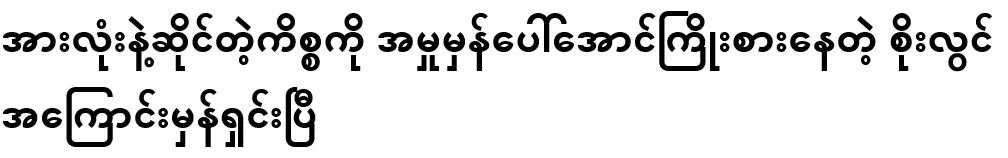 The truth about Soe Lwin, who is trying to bring the matter to everyone's attention, has been clarified