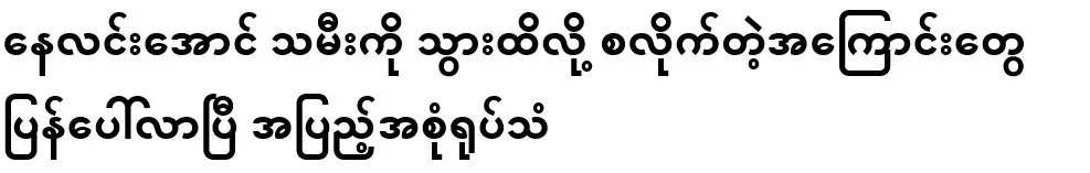 The things that started when Ne Lin Aung touched her daughter have come up again