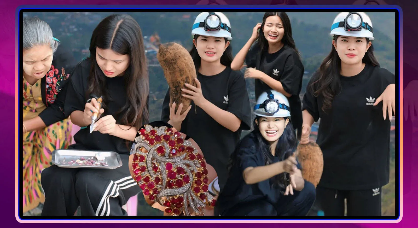 Phyu Phyu Htwe, who went down to the pit in the ruby ​​land and dug up the rubies himself
