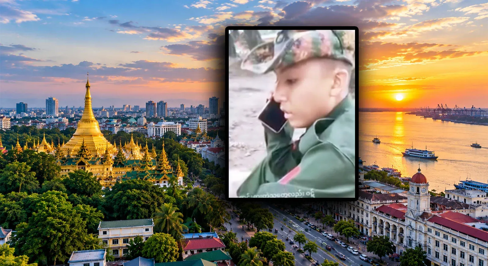 I went up to Yangon, and now I am a soldier in the front line