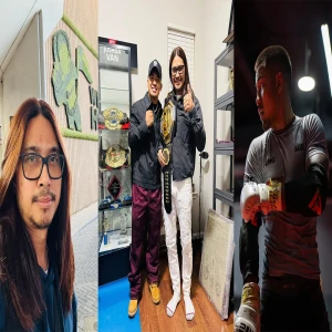 Video file of singer Azanak and Champion Van meeting on stage