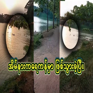 Full video of the mother drowning while swimming in the lake near the house