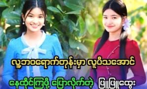 Phyu Phyu Htwe said everything with a clever word 