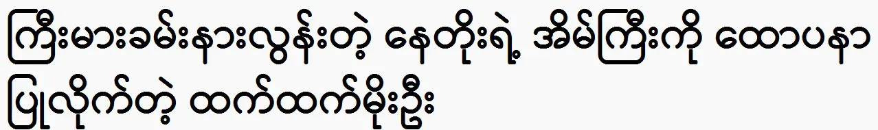 Thantat Moe Oo, who was looking after the grand mansion of NATO